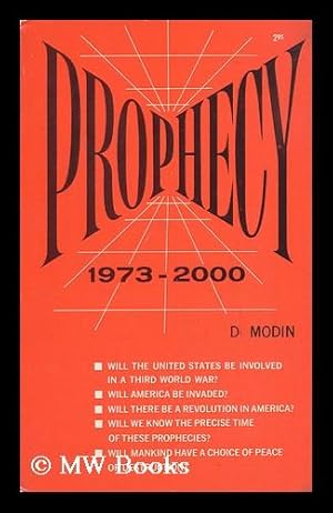 Seller image for Prophecy 1973 - 2000 for sale by MW Books