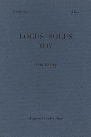 Imagen del vendedor de Locus Solus 3 - 4 (III - IV, double issue, Winter 1962) a la venta por Philip Smith, Bookseller