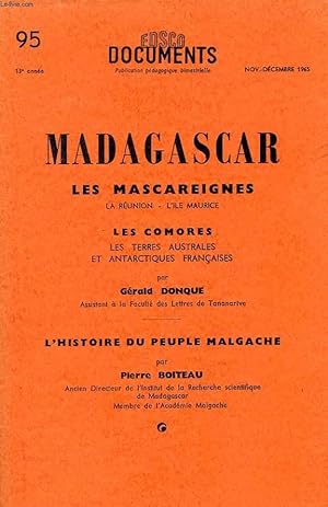 Image du vendeur pour EDSCO DOCUMENTS, N 95, NOV.-DEC. 1965, MADAGASCAR, LES MASCAREIGNES, LES COMORES, L'HISTOIRE DU PEUPLE MALGACHE mis en vente par Le-Livre