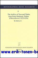 Immagine del venditore per Archive of Teos and Thabis from Early Ptolemaic Thebes (P. Brux.dem.inv.E.8252-8256), venduto da BOOKSELLER  -  ERIK TONEN  BOOKS