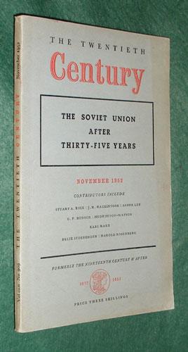 Imagen del vendedor de The Twentieth Century: THE SOVIET UNION AFTER THIRTY-FIVE YEARS, November 1952 a la venta por Portman Rare Books