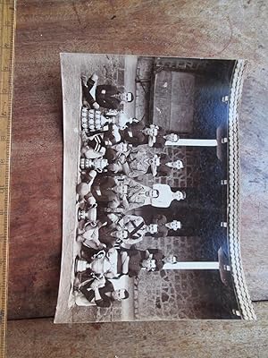 Durham Light Infantry. An Original Vintage Photograph of Members of a 2nd Bn DLI Soccer Team with...