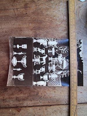 Durham Light Infantry. An Original Vintage Photograph of the Silver Trophies of the 2nd Bn DLI Ci...