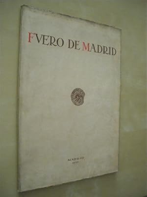 Immagine del venditore per FUERO DE MADRID Y LOS DERECHOS LOCALES CASTELLANOS venduto da LIBRERIA TORMOS