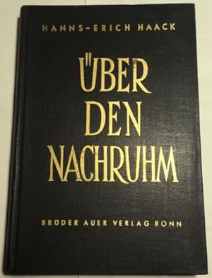 Seller image for ber den Nachruhm. for sale by buch-radel