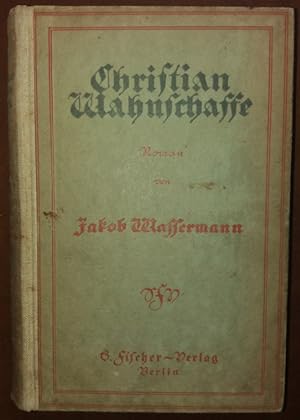 Bild des Verkufers fr Christian Wahnschaffe. Roman in zwei Bnden. Hier der zweite Band: Ruth. zum Verkauf von buch-radel