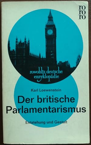 Immagine del venditore per Der britische Parlamentarismus. Entstehung und Gestalt. venduto da buch-radel