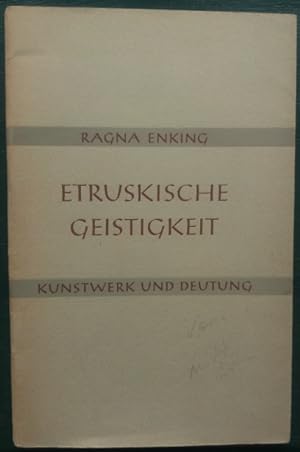 Seller image for Etruskische Geistigkeit. for sale by buch-radel