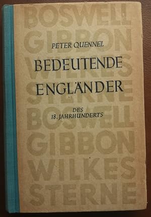 Seller image for Bedeutende Englnder des 18. Jahrhunderts. for sale by buch-radel
