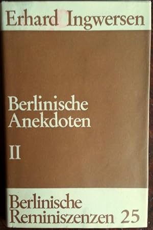 Immagine del venditore per Berlinische Anekdoten II. venduto da buch-radel