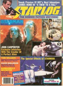 Seller image for STARLOG: #92; March, Mar. 1985 for sale by Books from the Crypt