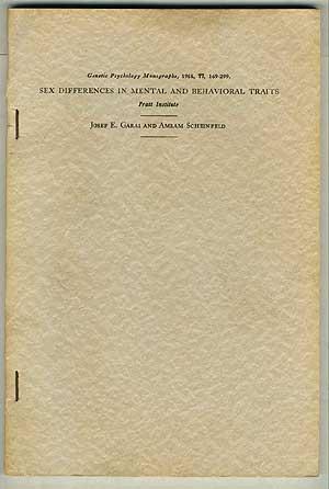 Bild des Verkufers fr Sex Differences in Mental and Behavioral Traits zum Verkauf von Between the Covers-Rare Books, Inc. ABAA