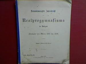 Bild des Verkufers fr lzen - Schulnachrichten (nebst bersicht ber die Abiturienten etc.). - in : 29. Jahresbericht des Realprogymnasiums in lzen ber das Schuljahr Ostern 1897 - 1898 (Progr. Nr. 354). zum Verkauf von books4less (Versandantiquariat Petra Gros GmbH & Co. KG)