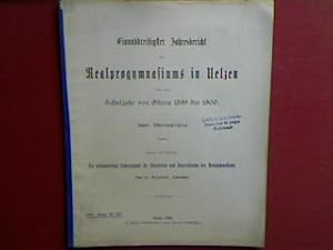 Bild des Verkufers fr lzen - Schulnachrichten (nebst bersicht ber die Abiturienten etc.). - in : 31. Jahresbericht des Realprogymnasiums in lzen ber das Schuljahr Ostern 1899 - 1900 (Progr. Nr. 358). zum Verkauf von books4less (Versandantiquariat Petra Gros GmbH & Co. KG)