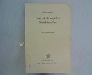 Bild des Verkufers fr Handbuch der englischen Wortbildungslehre. 2 Auflage. zum Verkauf von Antiquariat Bookfarm