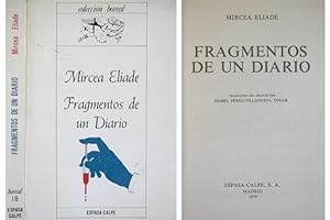 Seller image for Fragmentos de un diario. Traduccin de Isabel Prez-Villanueva Tovar. for sale by Hesperia Libros