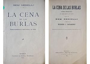 Immagine del venditore per La cena de las burlas. Poema dramtico en cuatro actos y en verso. Traduccin de Ricardo Jos Catarineu. venduto da Hesperia Libros