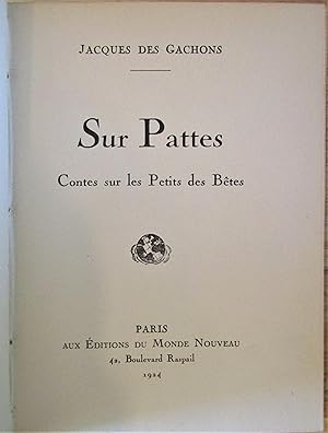 Seller image for Sur Pattes - contes sur les Petits des Betes for sale by Moneyblows Books & Music