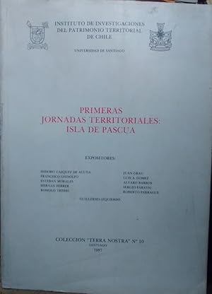 Imagen del vendedor de Primeras Jornadas Territoriales : Isla de Pascua a la venta por Librera Monte Sarmiento