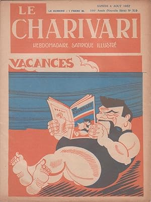 Revue "Le Charivari" n°319 du 6 août 1932 : "Vacances"