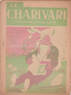 Revue "Le Charivari" n°321 du 20 août 1932 : "Le plus vache des trois est-il celui qu'on pense ?"