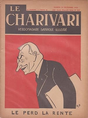 Revue "Le Charivari" n°337 du 10 décembre 1932 : "Le Perd la Rente"