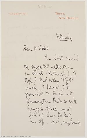 Autograph Letter Signed to "Dearest Violet", (Sir Osbert Sacheverell, 1892-1969, Poet & Writer)