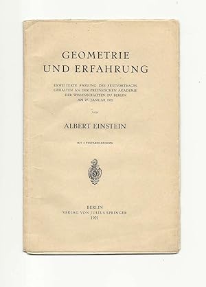 GEOMETRIE UND ERFAHRUNG. [Geometry and Experience] [PP.121-131]