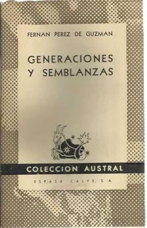 Image du vendeur pour GENERACIONES Y SEMBLANZAS mis en vente par Librera Cajn Desastre