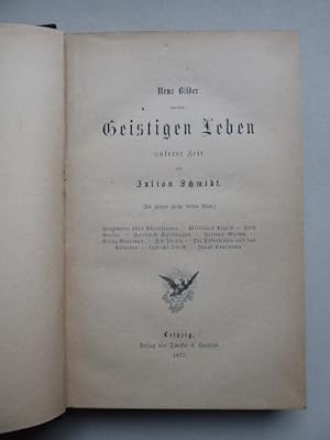 Bild des Verkufers fr Neue Bilder aus dem Geistigen Leben unserer Zeit. (Der ganzen Folge dritter Band). Fragmente ber Shakespeare. Willibald Alexis. Fritz Reuter. Friedrich Spielhagen. Herman Grimm. Georg Gervinus. Die Ideale. Die Philosophie und das Katheder. Lebrecht Uhlich. Jacob Kaufmann. zum Verkauf von Antiquariat Heinzelmnnchen