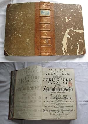 Bild des Verkufers fr Codex Augusteus, Oder Neuvermehrtes Corpus juris Saxonici - 3. Band, 1. Abteilung zum Verkauf von Versandhandel fr Sammler