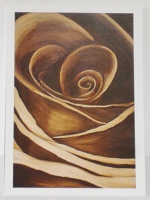 'Chocolate Rose' : Greetings card (From the acrylic on canvas)