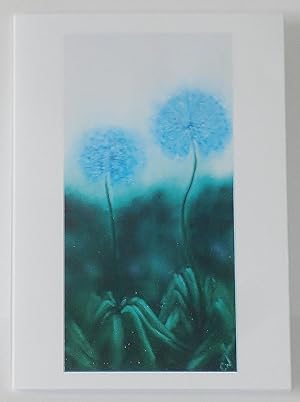 'Alliums' : Greetings card (From the acrylic on canvas)