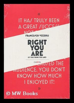 Seller image for Francesco Vezzoli : Right you are (if you think you are) for sale by MW Books