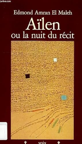 Imagen del vendedor de AILEN, OU LA NUIT DU RECIT a la venta por Le-Livre