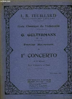 Imagen del vendedor de PREMIER MOUVEMENT DU 1ER CONCERTO EN LA MINEUR a la venta por Le-Livre