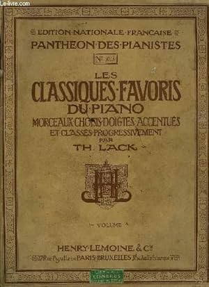 Seller image for LES CLASSIQUES FAVORIS DU PIANO 1ER VOLUME A for sale by Le-Livre