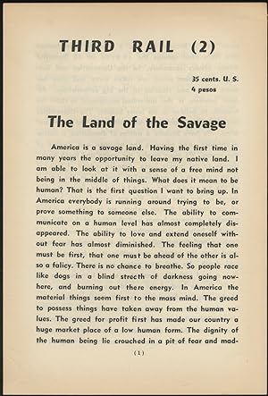 Seller image for Third Rail (2): The Land of Savages for sale by Between the Covers-Rare Books, Inc. ABAA