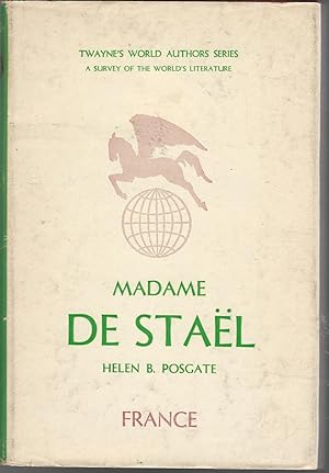 Image du vendeur pour Madame De Stael (Twayne's World Authors Series) mis en vente par Dorley House Books, Inc.