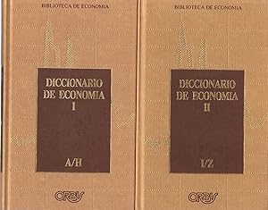 Image du vendeur pour DICCIONARIO DE ECONOMA. Una exposicin alfabtica de conceptos econmicos y su aplicacin. 2 Vols mis en vente par Librera Torren de Rueda