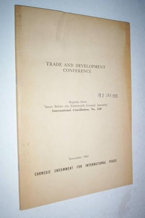 Trade and Development Conference.