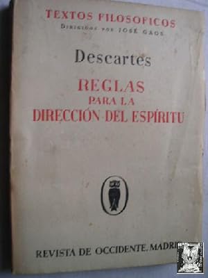 Seller image for REGLAS PARA LA DIRECCIN DEL ESPRITU for sale by Librera Maestro Gozalbo