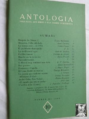 ANTOLOGIA DELS FETS, LES IDEES I ELS HOMES D OCCIDENT. Febrer nº 10