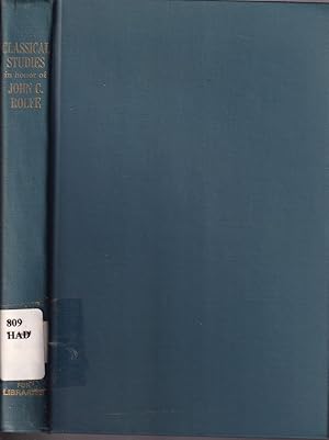 Seller image for Classical Studies In Honor Of John C. Rolfe for sale by Jonathan Grobe Books