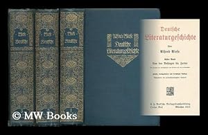 Imagen del vendedor de Deutsche Literaturgeschichte / Alfred Biese [complete in 3 volumes] a la venta por MW Books Ltd.