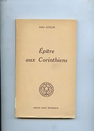 Seller image for UNE PAROISSE AU Ier SIECLE. LES DEUX EPITRES AUX CORINTHIENS for sale by Le-Livre