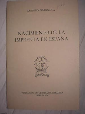 Nacimiento de la imprenta en España