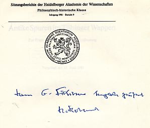 Antike Spuren im Tübinger Wappen. Zur Frage der Verwertung und Umdeutung numismatischer Motive. V...