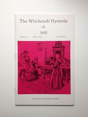 Bild des Verkufers fr The Witchcraft Hysteria of 1692 Volume 11 zum Verkauf von WellRead Books A.B.A.A.
