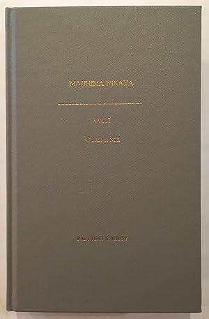 Image du vendeur pour The Majjhima-nikaya. Volume 1 mis en vente par Joseph Burridge Books